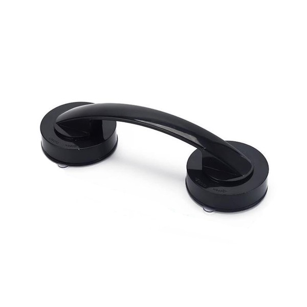 Classic Suction Cup Handrail, Black Suction Bathroom Grab Rails Safety