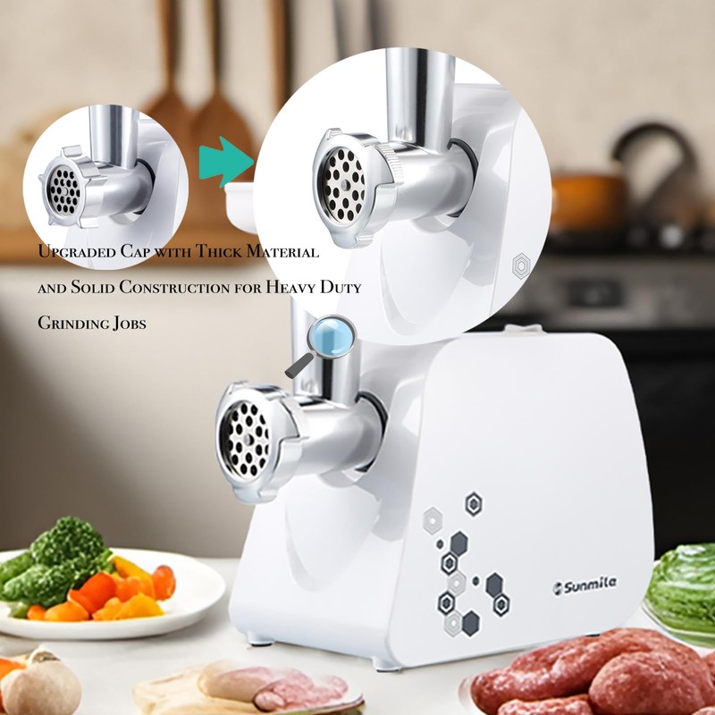 Sunmile Electric Meat Grinder and Sausage Maker - 1HP 1000W