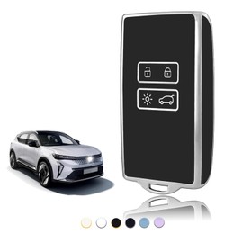 TOOMUME Key Cover, Car Key Case Card Suitable for Renault Scenic Megane Talisman Koleos Kadjar Clio Captur Espace Zoe Arcan Dacia Duster, Key Cover Protection Key Case - Smart Key