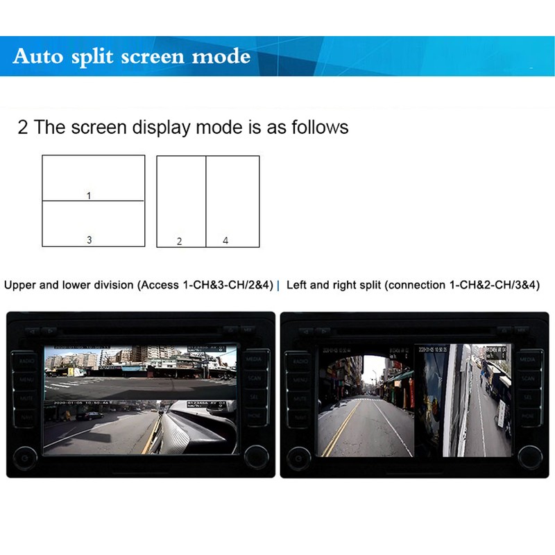 Mobile Digital Video Recorder 4 Channel Mini MDVR 1080P for