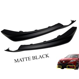 Texas E Parts Fits 2021-2023 Toyota Camry XSE SE Left Right Front Bumper Side Trim Matte Black