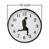 Sveudvdis Ministry of Silly Silent Walks Clock, 10 inch Non-Ticking