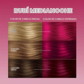 Splat Tinte para Cabello Semipermanente, Midnight Ruby, 35 g
