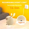 UNEEDE UNEEDE Capybara Night Light, Cute Animal Silicone Nursery Night