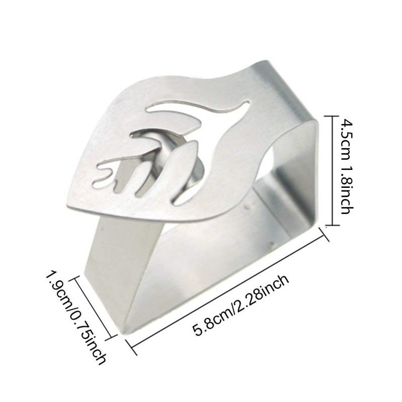 WedDecor Table Cloth Clips, 12 Pack Stainless Steel & Adjustable