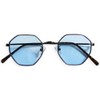 Quintet 28-ty-3551 Octagon Sunglasses, Men's, Women's, Date Glasses, Octagonal, UV