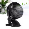 3 Speeds USB Rechargeable Mini Cooling Fan Clip On Desk