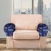 Wanzuoeng Dragonfly Star Print Sofa Armrest Protector, Scratch-Resistant Armchair Slipcovers