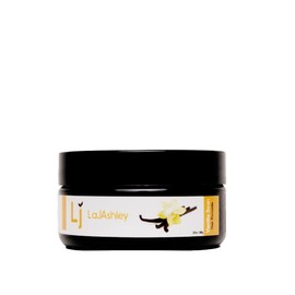 LaJAshley Vanilla Bean Hair Pomade, Vegan, All Natural, Seals in Moisture, Heat Protectant, Curly to Kinky Hair Types, 2 oz