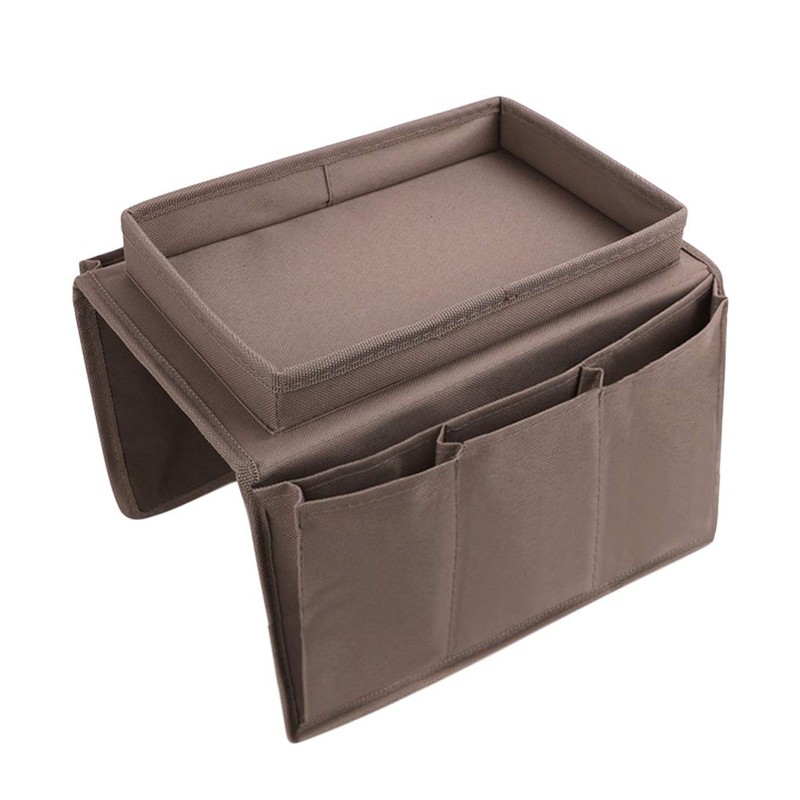 Sofa Armrest Organizer with Cup Holder Tray Chair Arm TV