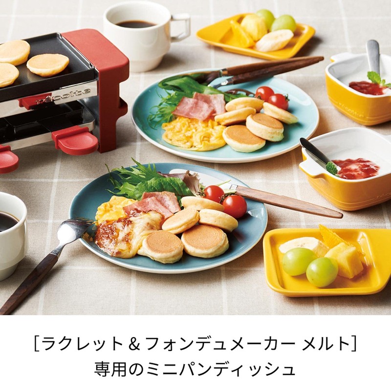 Recoort Raclette & Fondue Maker Melt Mini Pandish/Gray [Set of