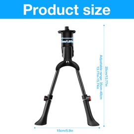HIULLEN Bicycle Stand, Two-Legged Stand, Double Stand, Height Adjustable 24-28 Inches, Bicycle Stand, Mountain Bike, Two-Legged Stand, Bicycle Stand for Mountain Bike, E-Bike, MTB, Children's Bicycle