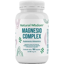 NW Magnesio Complex 180 Capsulas Citrato de Magnesio Gluconato y Glicinato de Magnesio  Ingredientes Naturales  Gluten Free Soya Free Lacteos Free