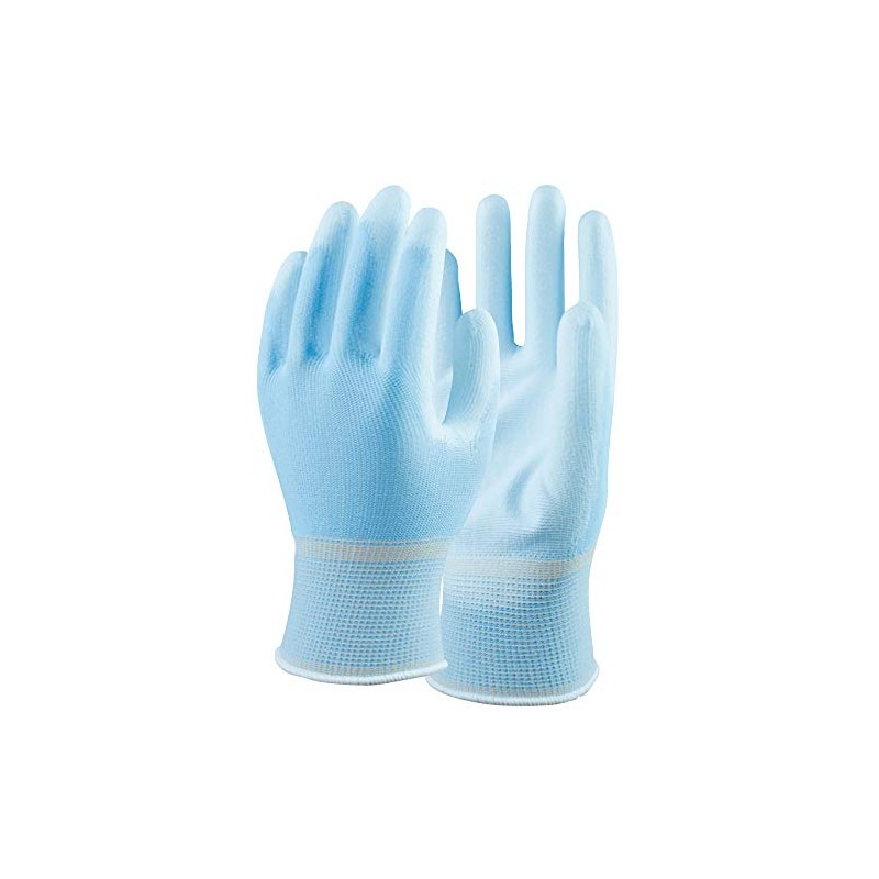 Otafuku Gloves, Urethane Backless Gloves, 13 Gauge, Polyester, A-384, Blue,