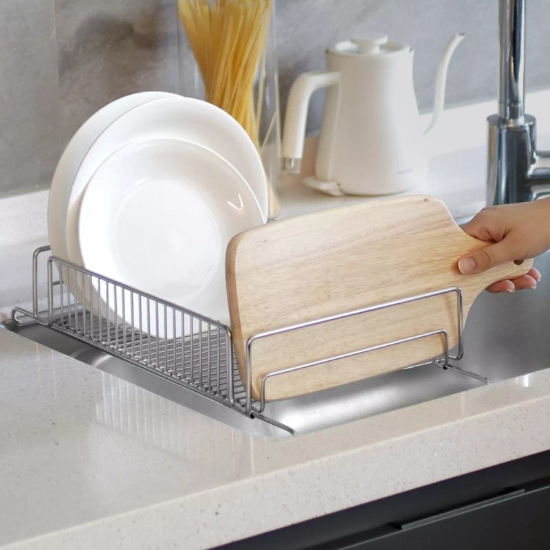 Nineware Expandable in-Sink Dish Drying Rack, Adjustable Space Saving Organizer