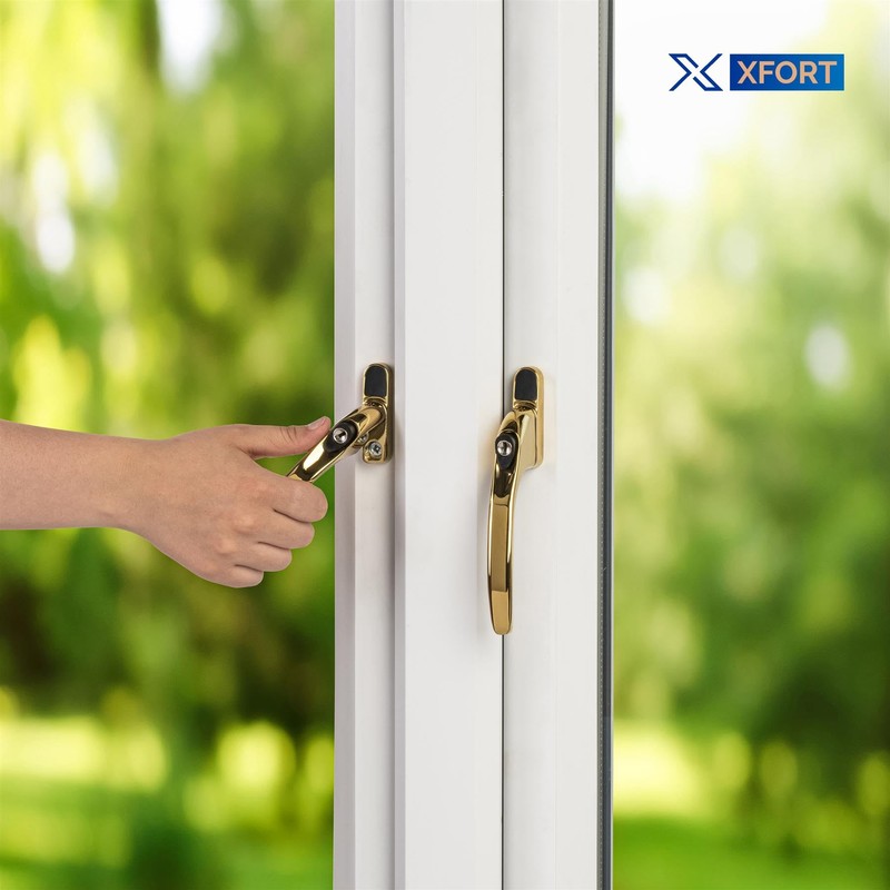 XFORT Key Locking Inline Window Handle Installation Kit in Polished