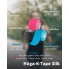 Höga-K-Tape-Silk Kinesiology Tape in Silk Quality 5 cm x 5