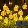 Solar String Lights Outdoor Waterproof, 2 Pack 60 LED 36.5