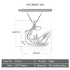 LGSY Shark Cage Pendants for Pearl Jewelry Making Sterling Silver,