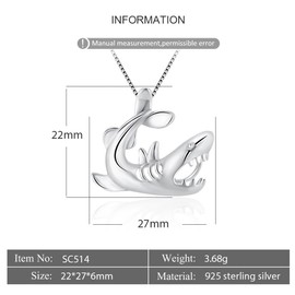 LGSY Shark Cage Pendants for Pearl Jewelry Making Sterling Silver, Design Cage Pendants for Women