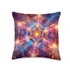 Metatron's Cube Sacred Geometry Throw Pillow