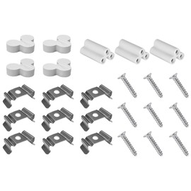 Barrina T5 Light Accessories, Only Suitable for Barrina T5 Series Grow Lights, Includes 4 End Caps, 3 White Short Connectors Only for Barrina's Products with OS Series Cords, 9 Clip Brackets, 9 Screws