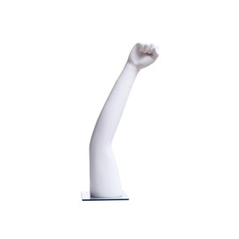 (MZ-ARM01) ROXYDISPLAY Table Top Arm Part Display Mannequin, Straight Pose. Fiberglass Material. Steel Base Included.
