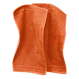 Erwin Müller Heidelberg Guest Towel Pack of 2, 100% Cotton, Orange, 30 x 50 cm, Lightweight, Quality, Absorbent, Quick-Drying, Compact, Ideal for Sports, Beach, Travel (Other Colours)