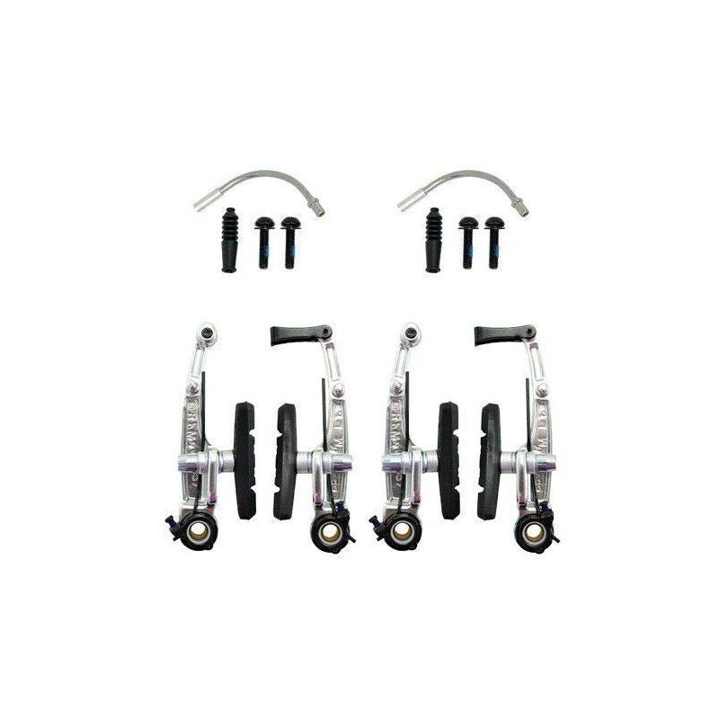 TEKTRO 857AL Linear Pull Brake Set Long Arms 110mm, Silver,