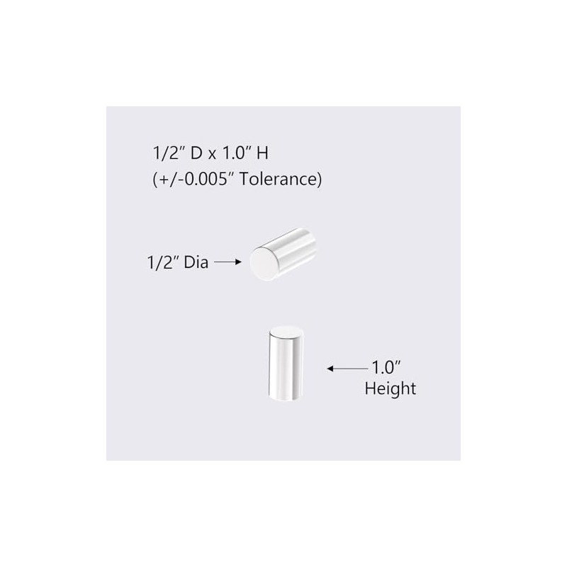 AplysiaTech N42 Rod Magnet - 1/2" D x 1.0" H