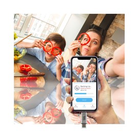 Picture Keeper Connect Photo & Video Flash Drive for PCs, Apple, & Android Devices, 64GB Flash Drive