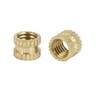 uxcell a16041800ux0636 M5 x 5mm 0.8mm Pitch Brass Knurled Threaded