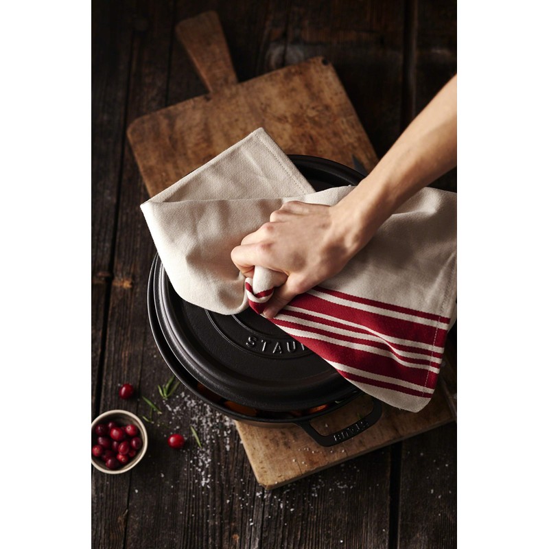 Staub Kitchen Cloth Gray 27.6 x 19.7 inches (70 x
