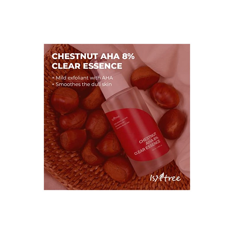 ISNTREE Esencia Exfoliante Facial Chestnut AHA 8% Clear Essence -