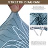 SearchI Stretch Dining Chair Seat Covers Set of 6, Soft