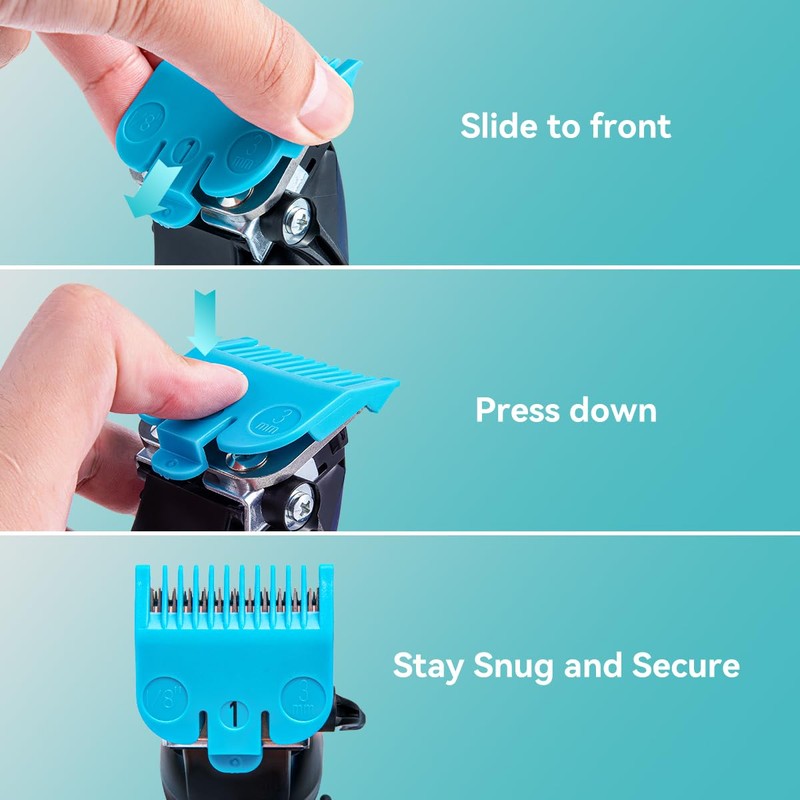 Clipper Guards Set Compatible with Most Wahl Clippers, Clipper Guides