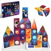 kocojrff Mini Magnetic Tiles Travel Set, 31Pcs STEM Travel Magnatiles