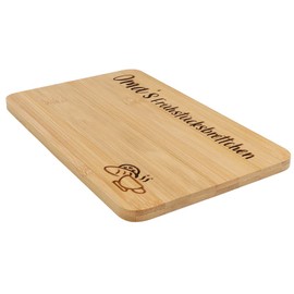 Spruchreif Bamboo Breakfast Board with Engraving for Grandma, Bread Board with Engraving, Gift for Grandma, Mother's Day, Gift for Grandparents, Gift Idea Grandma