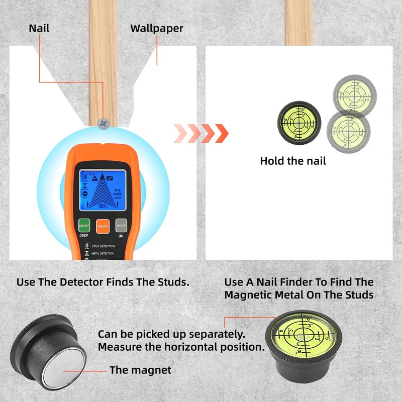 WOVTE Stud Finder Wall Scanner, 7 in 1 Electronic Stud