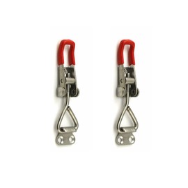 102mm Adjustable Toggle Clamp, 2Pcs Stainless Steel Toggle Clamp, Quick Release Latch Clamps for Cabinet Box Drawer