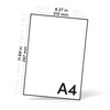 Netuno 20 x Craft Cardboard, Pearlescent White, DIN A4, 210