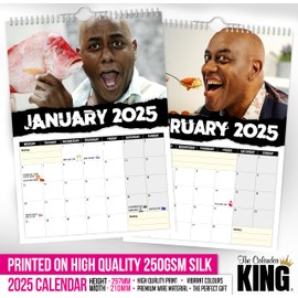 The Calendar King // Here's Ainsley - 2025 Wall Calendar (Full Colour, A4 Size)