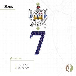 Desert Cactus Sigma Gamma Rho Sticker SGR Poodles Divine 9 Cross Over Line Number 4 Inch Set Decal Laptop Water Bottle Car (4in Line #7)