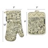 SharpChef Oven Mitts and Pot Holders 2Pc Set, Kitchen Oven