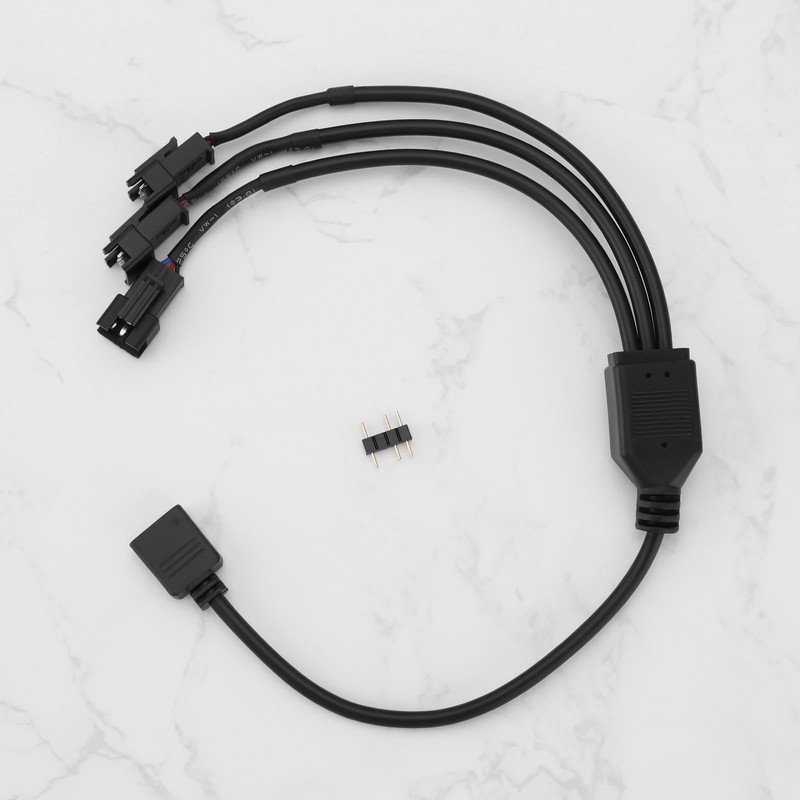 ECSiNG 2Pcs 5V 3Pin ARGB Female to SM Male Adapter