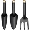 Juego de Herramientas de Jardinería Fiskars Solid: Rastrillo, Llana y