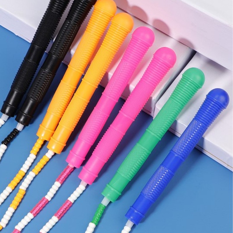 Segmented Jumping 4m Adjustable Fitness Beaded Soft Skipping Rope for