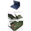 Belkut Trifold Wallet, Crocodile Embossed, Cowhide Leather, Compact Wallet, Cashless,