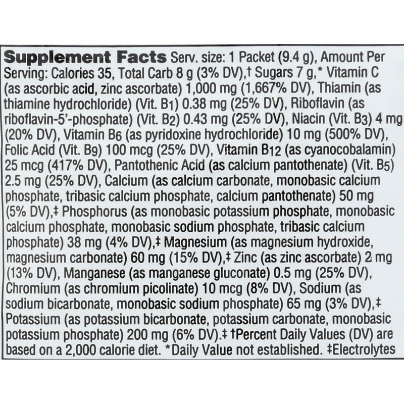 ALACER Tangerine Emergen C Packet, 0.33 OZ