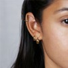 Krstudent Gold Hoop Earrings for Women,18K Gold Plated Earring Small
